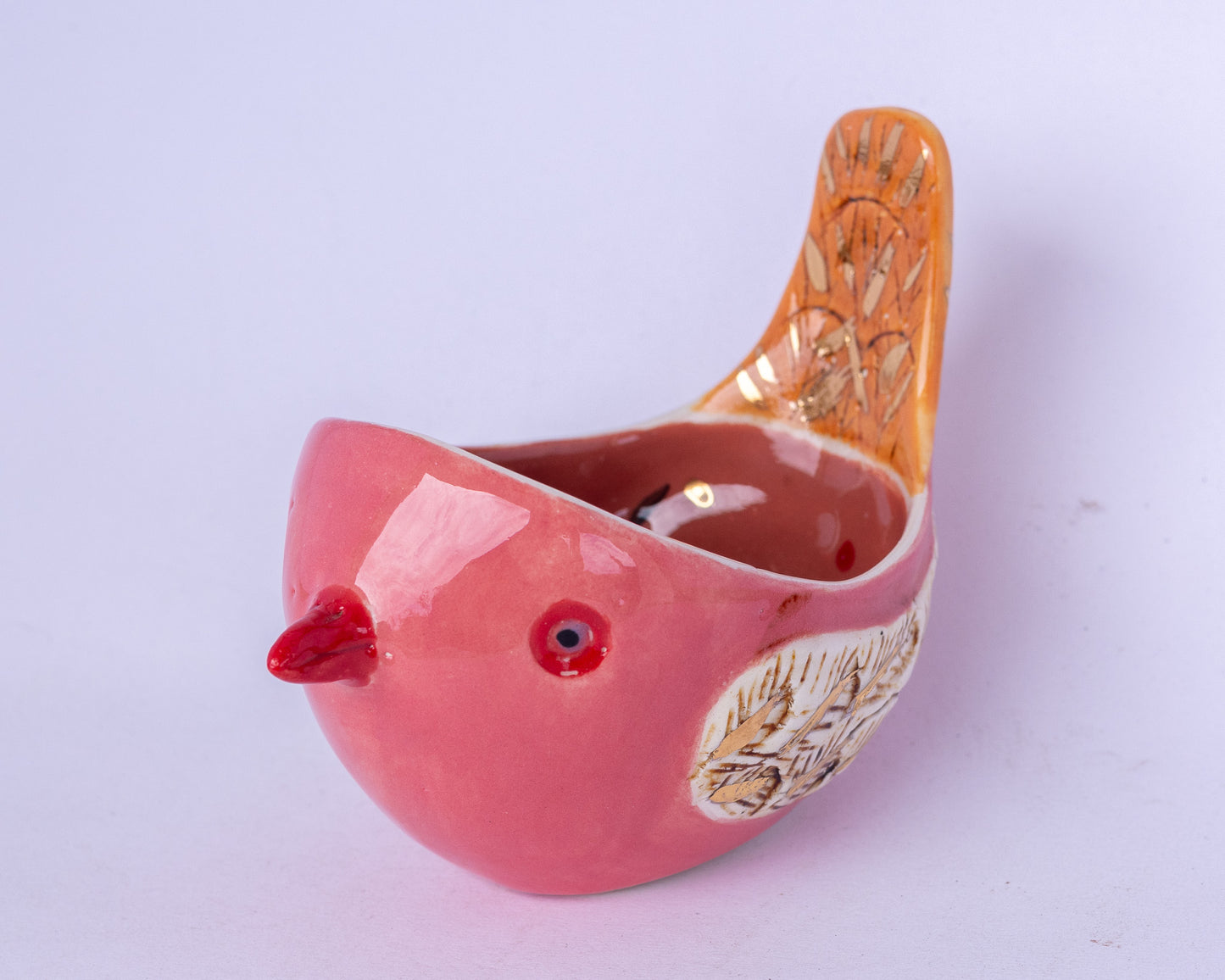 Mauritius Pink Pigeon Ceramic Bird