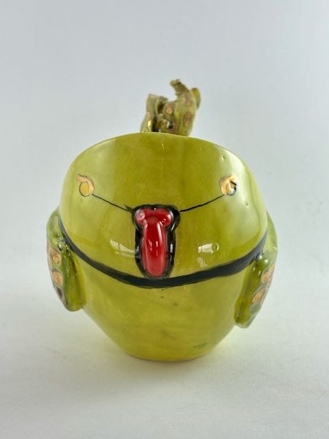 Mauritius Echo Parakeet (Male) Ceramic Bird