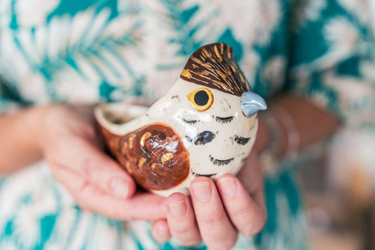 Kestrel Ceramic Bird